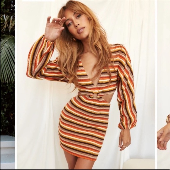 12th tribe cut-out mini dress size small - Picture 1 of 6